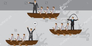 stock-vector-businessmen-in-boat-rowing-competition-with-leaders-using-different-leadership-styles-to-motivate-458514376